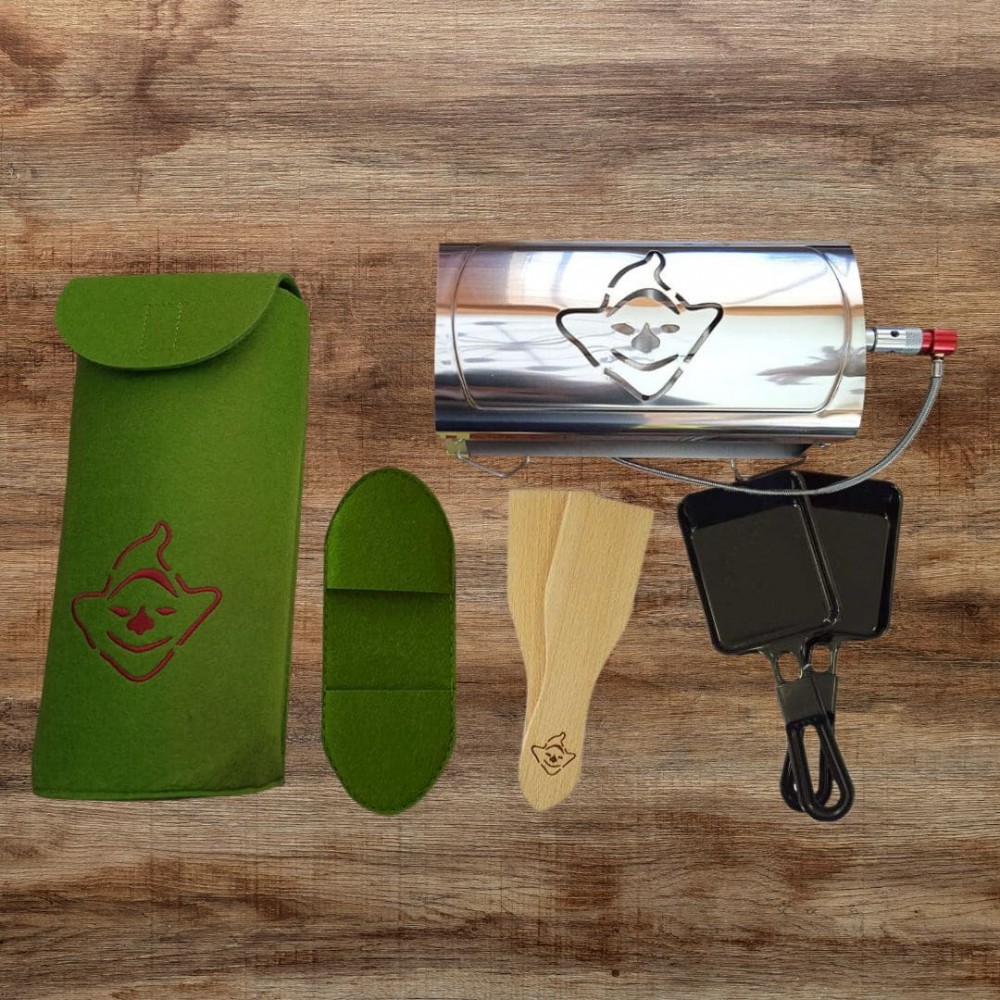 Réchaud de camping écologique éco-conçu raclette - Fouclette